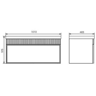 Тумба с раковиной Comforty Мадрид 00-00020148 101 см Серый шелк